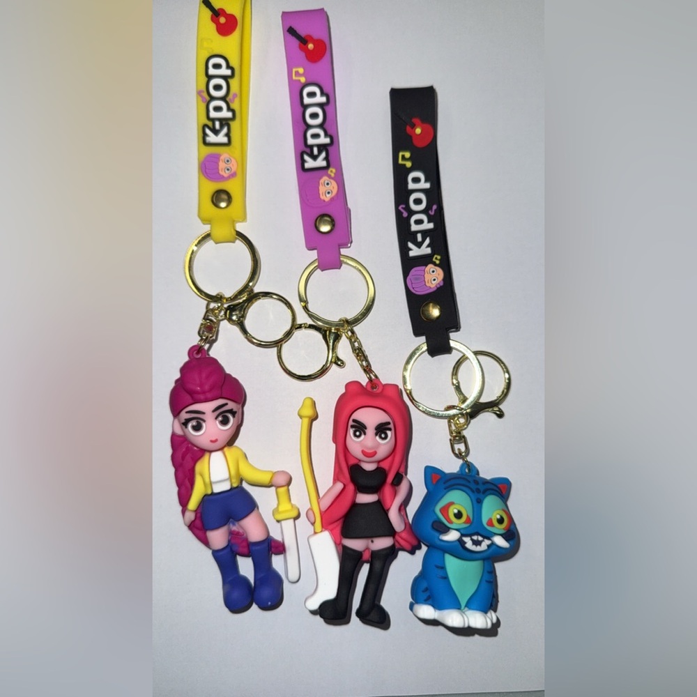 K-pop hunter  Themed Keychain Set of three